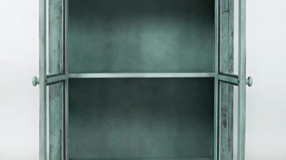 miniaturka Rustykalna Komoda Turkusowa Przetarcia Shabby Chic – Avola