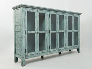 miniaturka Turkusowa Komoda Rustykalna Ozdobne Listewki – Avola