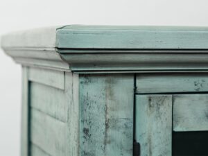 miniaturka Turkusowa Komoda Rustykalna Ozdobne Listewki – Avola