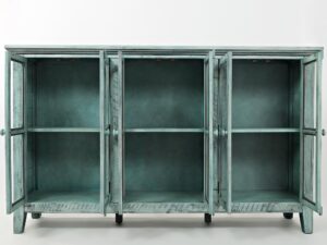 miniaturka Turkusowa Komoda Rustykalna Ozdobne Listewki – Avola