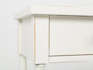 miniaturka Konsola styl Hampton z drewnianymi akcentami – Avola