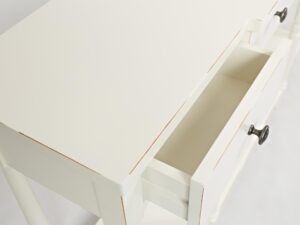 miniaturka Konsola styl Hampton z drewnianymi akcentami – Avola