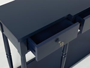 miniaturka Ciemnogranatowa konsola Hampton z minimalistycznymi uchwytami – Avola