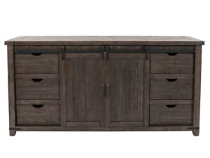 Sosnowa Komoda Rustykalna Metalowe Okucia – Avola