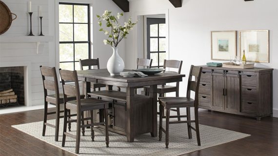 miniaturka Rustykalna Komoda Ciemnobrązowa Drzwi Barn Doors – Avola