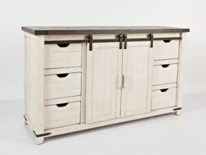 miniaturka Rustykalna Komoda Drewno Sosnowe Recyklingowe – Avola