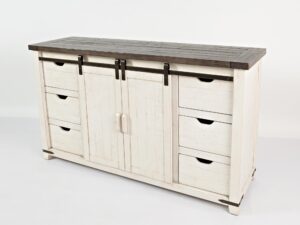 miniaturka Rustykalna Komoda Drewno Sosnowe Recyklingowe – Avola