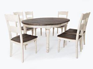 miniaturka Rozkładany Stół z Sosnowego Drewna Recyklingowego – Avola