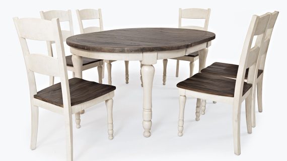 miniaturka Rozkładany Stół z Sosnowego Drewna Recyklingowego – Avola