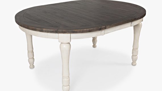 miniaturka Rozkładany Stół z Sosnowego Drewna Recyklingowego – Avola