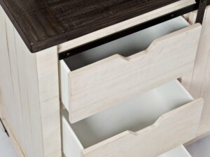 miniaturka Rustykalna Komoda Sosnowa z Drzwiami Barn Doors – Avola