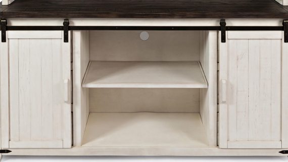 miniaturka Rustykalna Komoda Sosnowa z Drzwiami Barn Doors – Avola