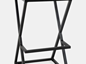 miniaturka Hoker Tapicerowany Naturalna Skóra Ciemna Siena – Avola