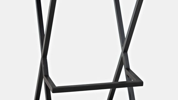 miniaturka Tapicerowany Hoker z Naturalnej Skóry Rdzawo-Brązowy – Avola