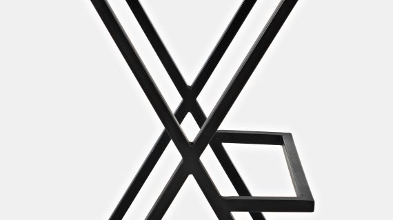 miniaturka Tapicerowany Hoker z Naturalnej Skóry Rdzawo-Brązowy – Avola