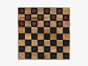 miniaturka Brązowy stolik szachowy z szufladką – Avola