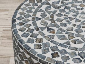 miniaturka Szary Stolik z Muszli Morskiej – Avola