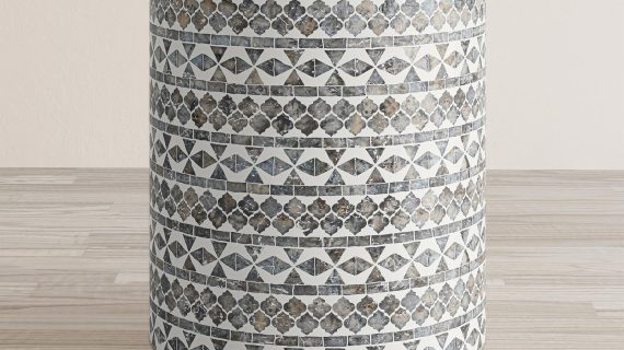 miniaturka Szary Stolik z Muszli Morskiej – Avola