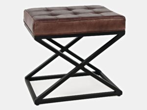 miniaturka Tapicerowane siedzisko ciemnosienne z czarną ramą – Avola