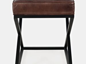 miniaturka Tapicerowane siedzisko ciemnosienne z czarną ramą – Avola