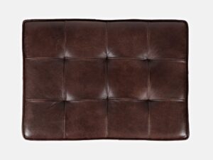 miniaturka Tapicerowane siedzisko ciemnosienne z czarną ramą – Avola