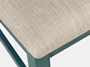 miniaturka Ciemnoniebieskie Krzesło Tapicerowane Shabby-Chic – Avola