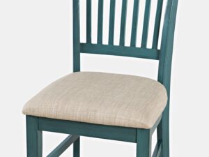 miniaturka Ciemnoniebieskie Krzesło Tapicerowane Shabby-Chic – Avola