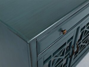 miniaturka Ciemnoniebieska komoda vintage z delikatnym przetarciem – Avola