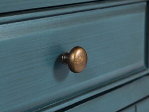 miniaturka Ciemnoniebieska komoda vintage z delikatnym przetarciem – Avola