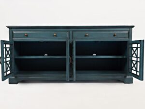 miniaturka Ciemnoniebieska komoda vintage z delikatnym przetarciem – Avola