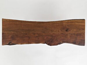 miniaturka Ławka loftowa z orzechowym wykończeniem i metalem – Avola