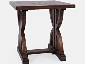 miniaturka Prowansalski Stolik Drewniany Intarsja Jodełka – Avola