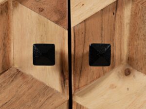 miniaturka Komoda akacjowa z intarsją w naturalnym stylu – Avola