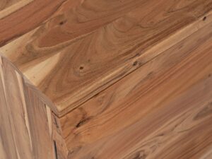 miniaturka Akacjowa Komoda Parametryczne Fronty Żelazne Nogi – Avola