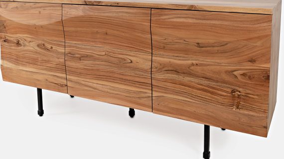 miniaturka Akacjowa Komoda Parametryczne Fronty Żelazne Nogi – Avola