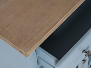 miniaturka Jasnoniebieska Komoda Przeszklone Drzwi ze Szprosami – Avola