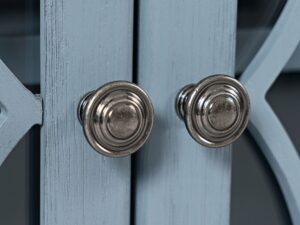 miniaturka Jasnoniebieska Komoda Przeszklone Drzwi ze Szprosami – Avola