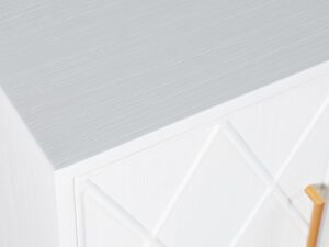 miniaturka Biała Komoda Glamour ze Złotymi Nogami – Avola