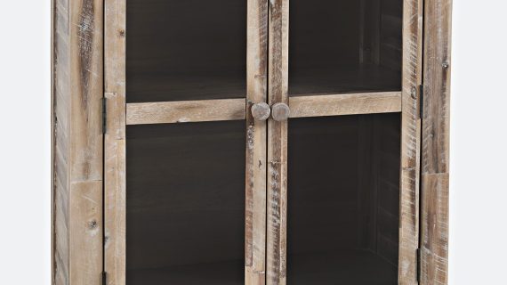 miniaturka Rustykalna Komoda Przeszklone Drzwi – Avola