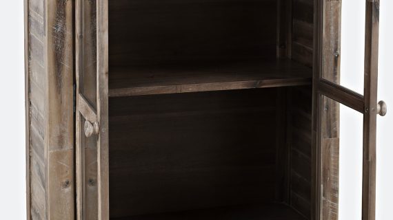 miniaturka Rustykalna Komoda Przeszklone Drzwi – Avola