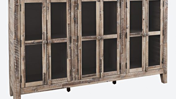 miniaturka Komoda Rustykalna Styl Przeszklone Drzwi – Avola