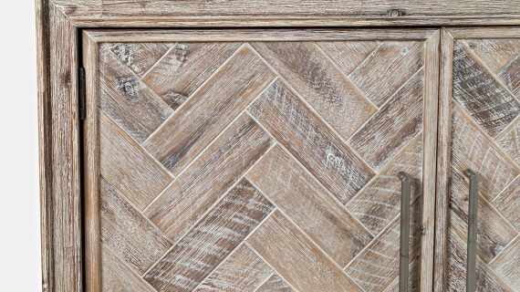 miniaturka Komoda Naturalna Intarsjowane Drzwi Frezowane Detale – Avola