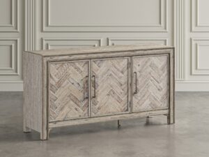 miniaturka Komoda Naturalna Intarsjowane Drzwi Frezowane Detale – Avola