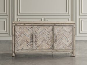 miniaturka Komoda Naturalna Intarsjowane Drzwi Frezowane Detale – Avola