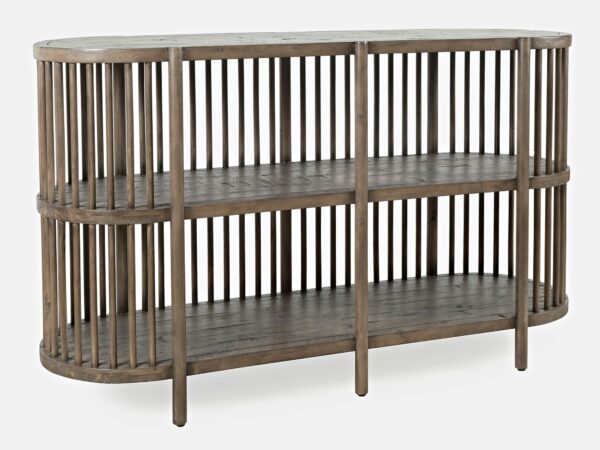 Regał w stylu nowoczesnym z pionowymi szczebelkami