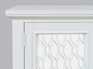 miniaturka Komoda Biała Lustrzane Drzwi Dekoracyjne Szprosy – Avola