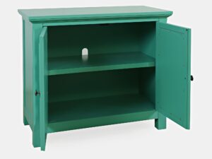 miniaturka Turkusowo-Zielona Komoda Lustrzane Drzwi Szprosy – Avola