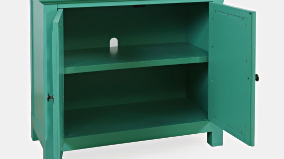 miniaturka Turkusowo-Zielona Komoda Lustrzane Drzwi Szprosy – Avola