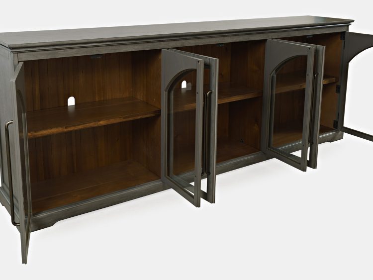 Wnętrze szaro oliwkowej komody