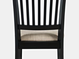 miniaturka Czarne Krzesło Tapicerowane Czerwone Przetarcia – Avola